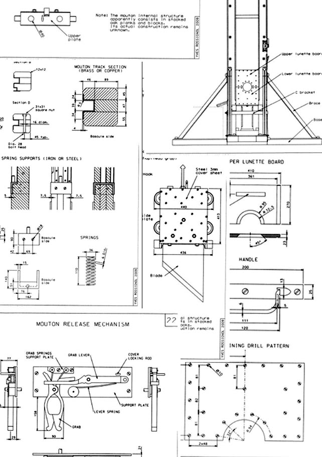 1872 Guillotine Construction Drawings